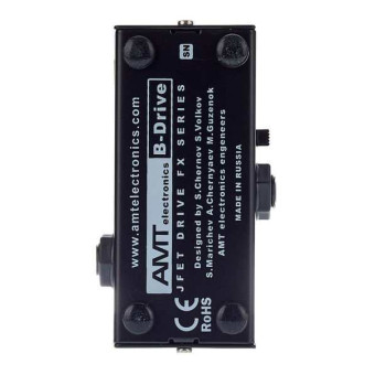 only pedals has amt electronics b-drive mini jfet distortion pedal 58
