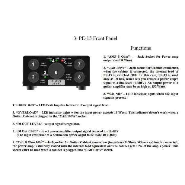 only pedals has amt electronics pe-15 power eater load box 54