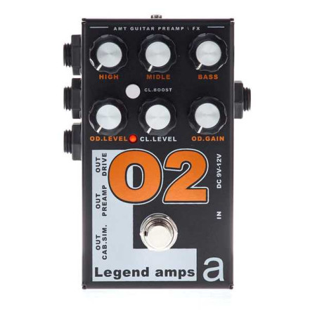only pedals has amt electronics legend amps guitar p2 preamp (orange amps emulates) 53