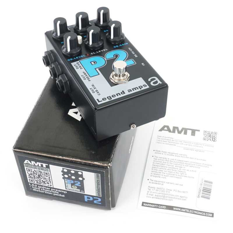 only pedals has amt electronics legend amps guitar p2 preamp (pv-5150 and 6505 emulates) 59