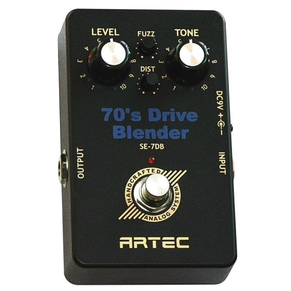 only pedals has artec 70's drive blender fuzz to distortion pedal 53
