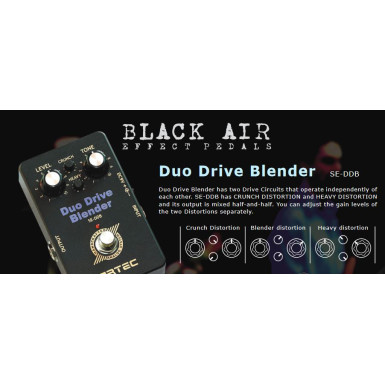 only pedals has artec duo drive blender crunch to heavy distortion pedal 54