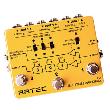 Artec LS3 True Bypass Three Channel Loop Switch