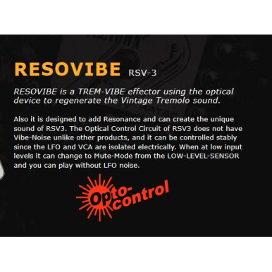 only pedals has artec resovibe rsv-3 optical tremolo vibe pedal 55