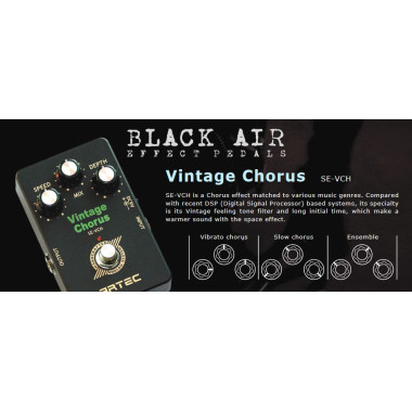 only pedals has artec se-vch vintage chorus guitar pedal 54