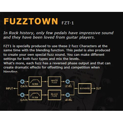 only pedals has artec fuzztown fzt-1classic fuzz pedal 54