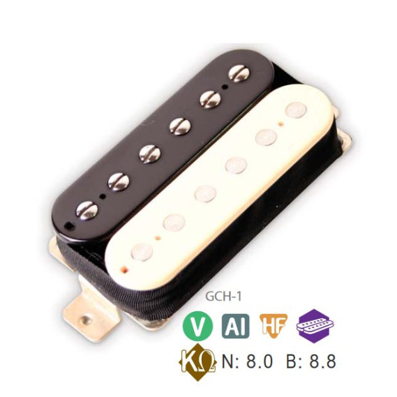 only pedals has artec giovanni gch-1 humbucker bridge guitar pickup 55