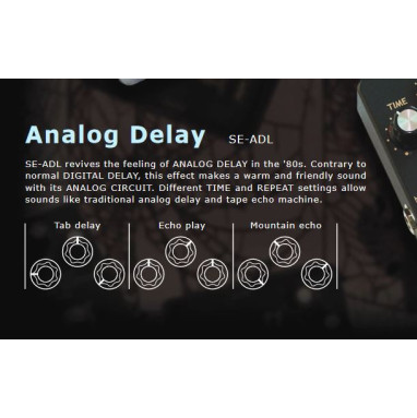 only pedals has artec se-adl analog delay 54