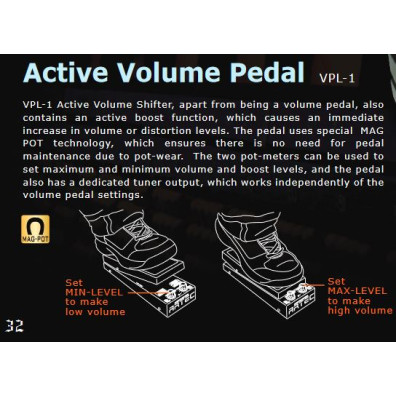 only pedals has artec vpl-1 boost active volume pedal for bass and guitar 56