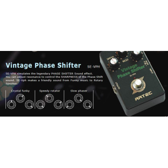 only pedals has artec se-vph analog vintage phase shifter pedal 54