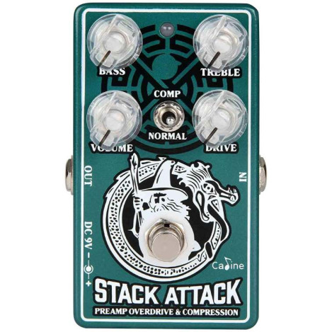 only pedals has caline cp-509 stack attack"overdrive compressor guitar effect pedal 53