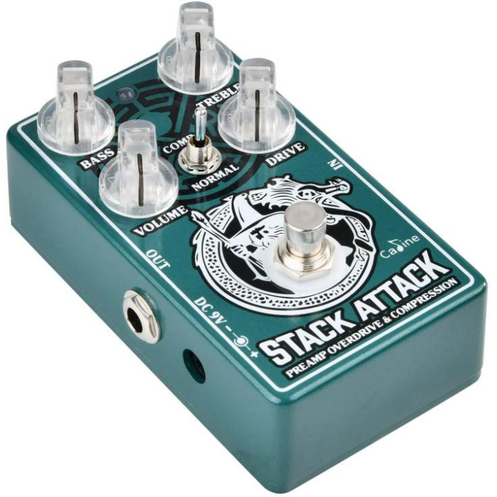 only pedals has caline cp-509 stack attack"overdrive compressor guitar effect pedal 55