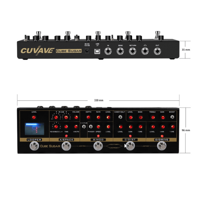 only pedals has cuvave cube sugar multi effect guitar processor and looper 53
