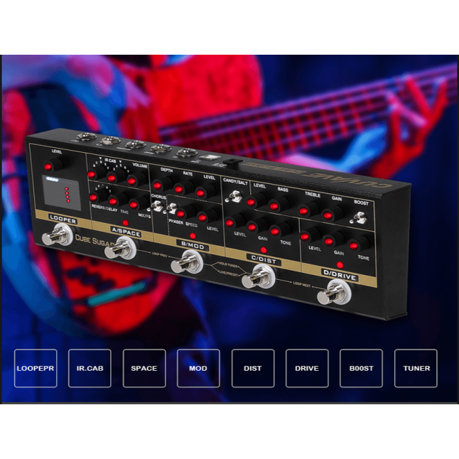 only pedals has cuvave cube sugar multi effect guitar processor and looper 54