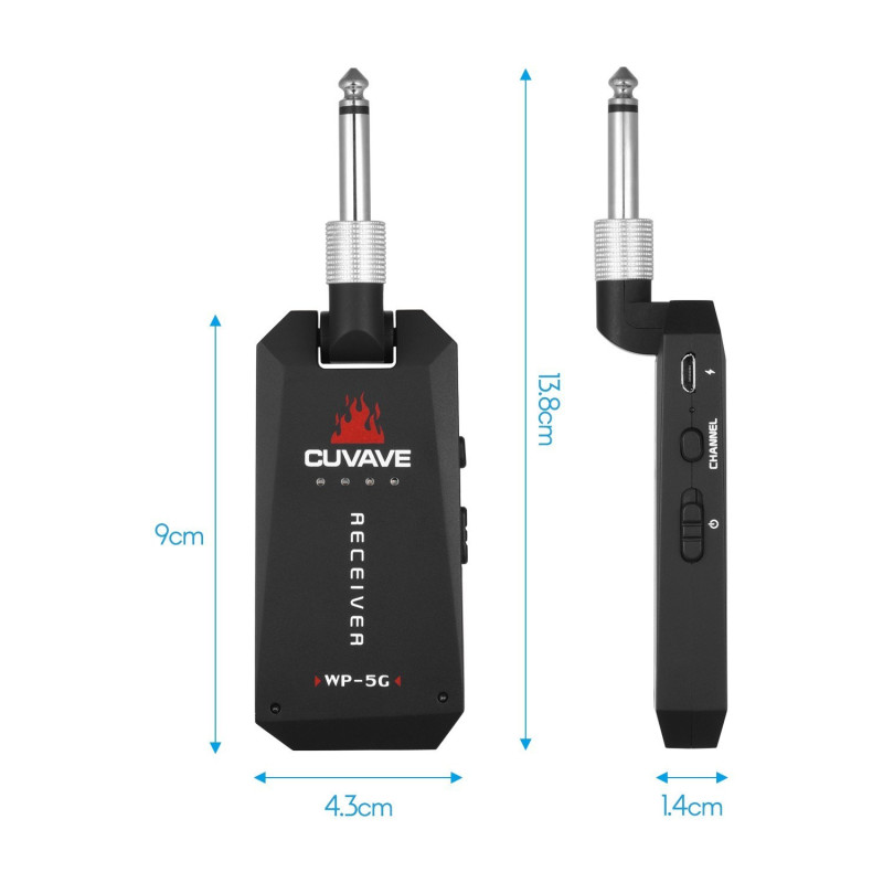 only pedals has cuvave wp-5g high frequency guitar wireless system 55