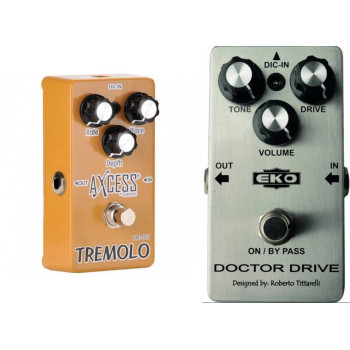 Giannini TR-107 Tremolo and Eko Dr. Drive Overdrive  2 Pedal Combo