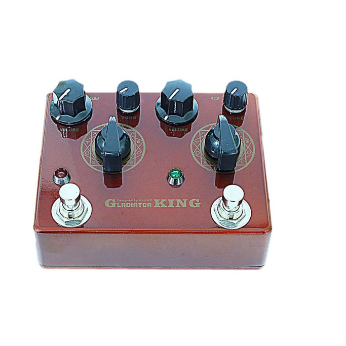 only pedals has lilt gladiator king of tone two channel overdrive pedal 56