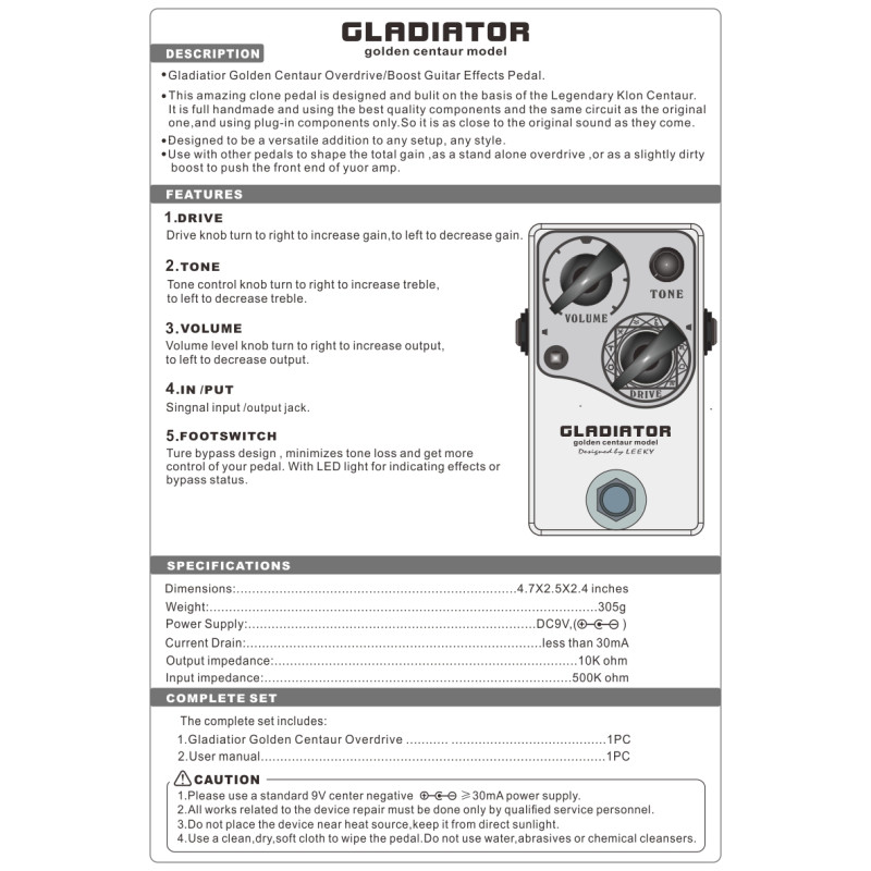 only pedals has lilt gladiator golden centaur overdrive guitar effect pedal 54