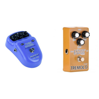 Nady TS-30 Tube Sound Overdrive and Giannini Tremolo 2 Pedal Combo