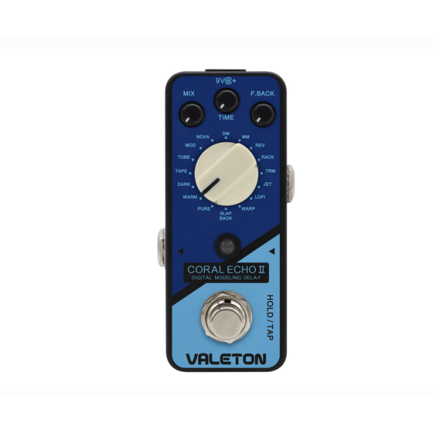 only pedals has valeton coral echo ii digital modelling delay 53