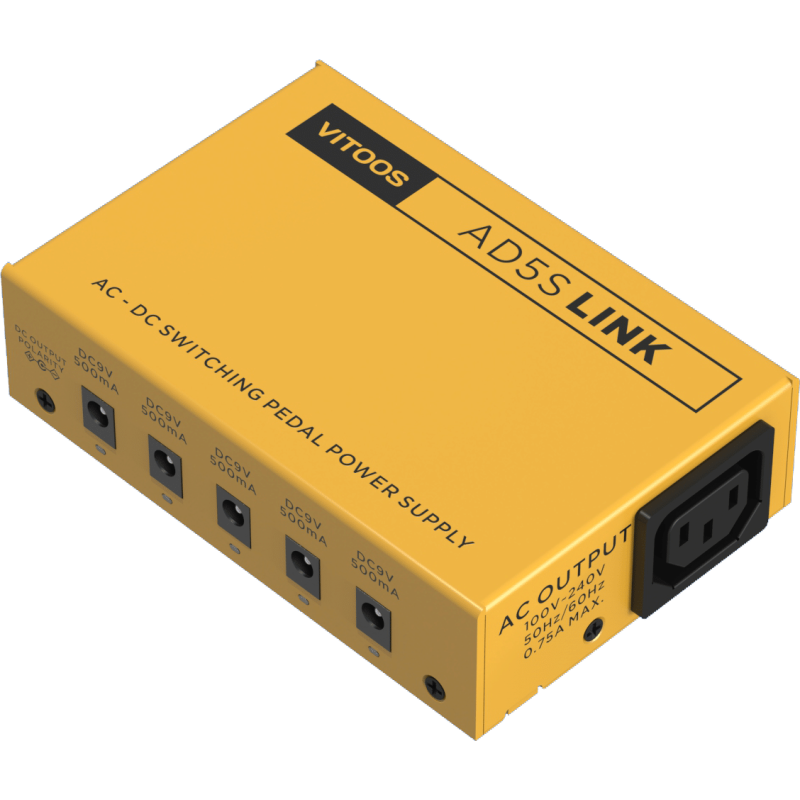only pedals has vitoos ad5s link 5 output isolated power supply 53