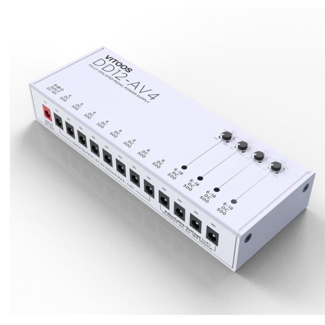 only pedals has vitoos dd12-av4 12 output isolated and adjustable power supply 56