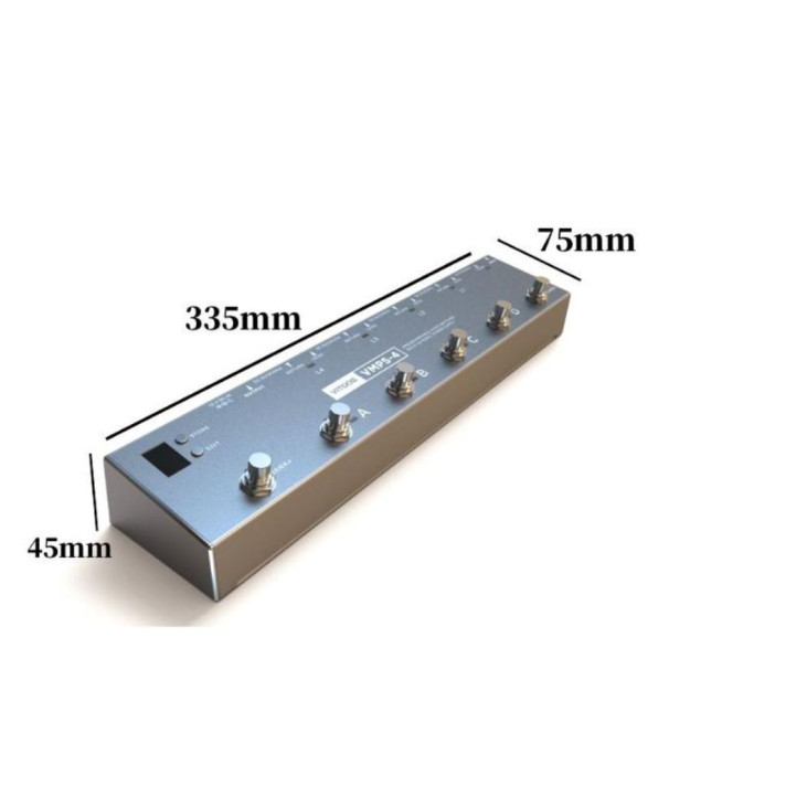only pedals has vitoos vmps-4 pedal loop switcher with 5 output isolated power supply 54