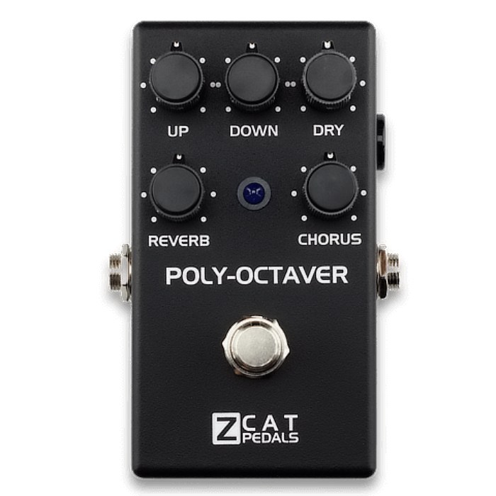 only pedals has zcat poly octaver 2 octave generator pedal with reverb and chorus pedal 53