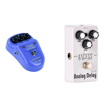 Nady TS-30 Tube Sound Overdrive and Giannini Analog Delay 2 Pedal Combo