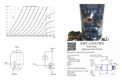Solid State 12AX7 Tube compared with Traditional 12AX7 Vacuum Tube